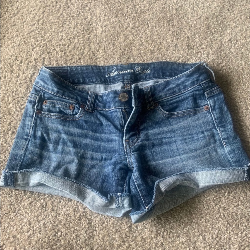 American Eagle  stretch  jean shorts
